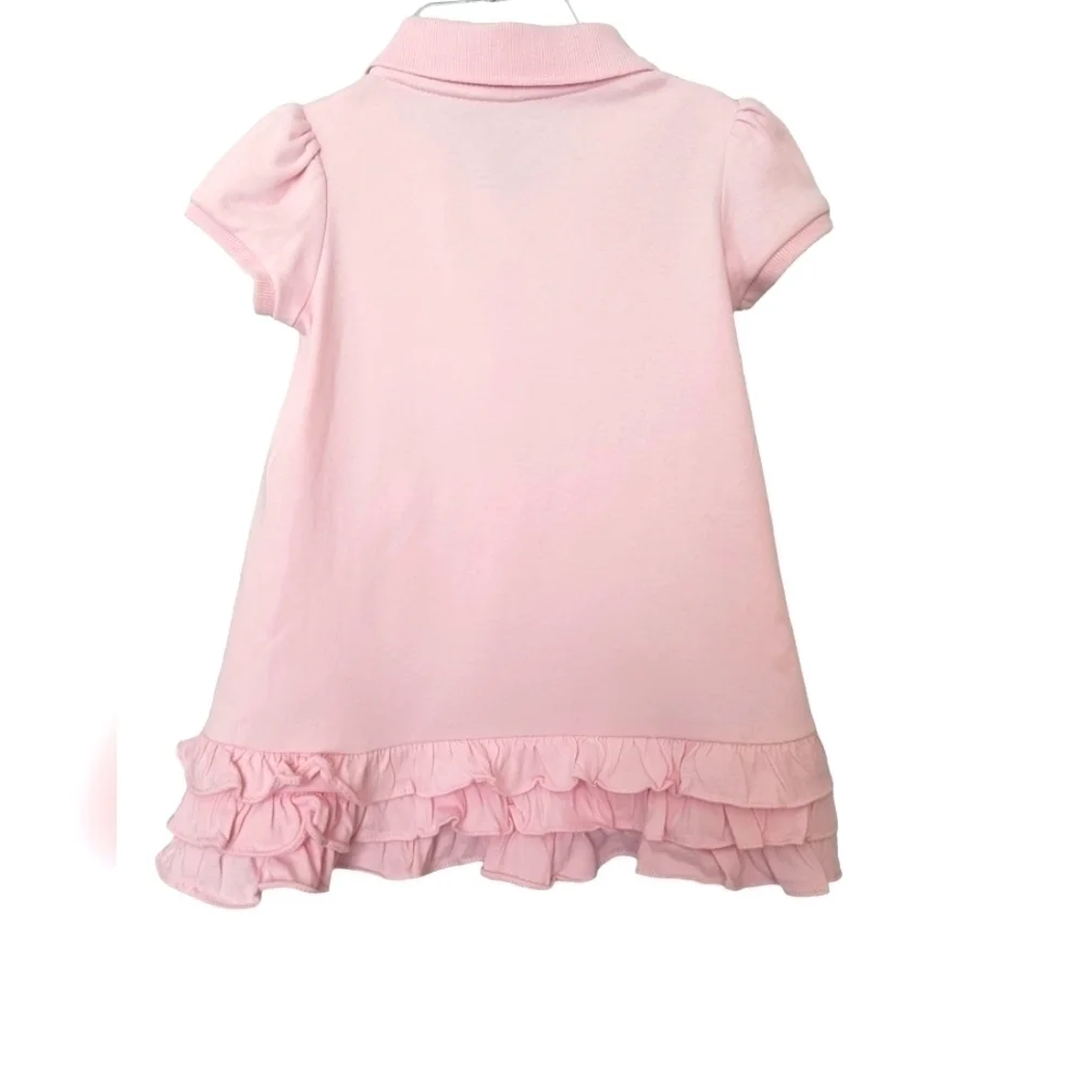 Ralph Lauren Short Sleeve Ruffled Dress